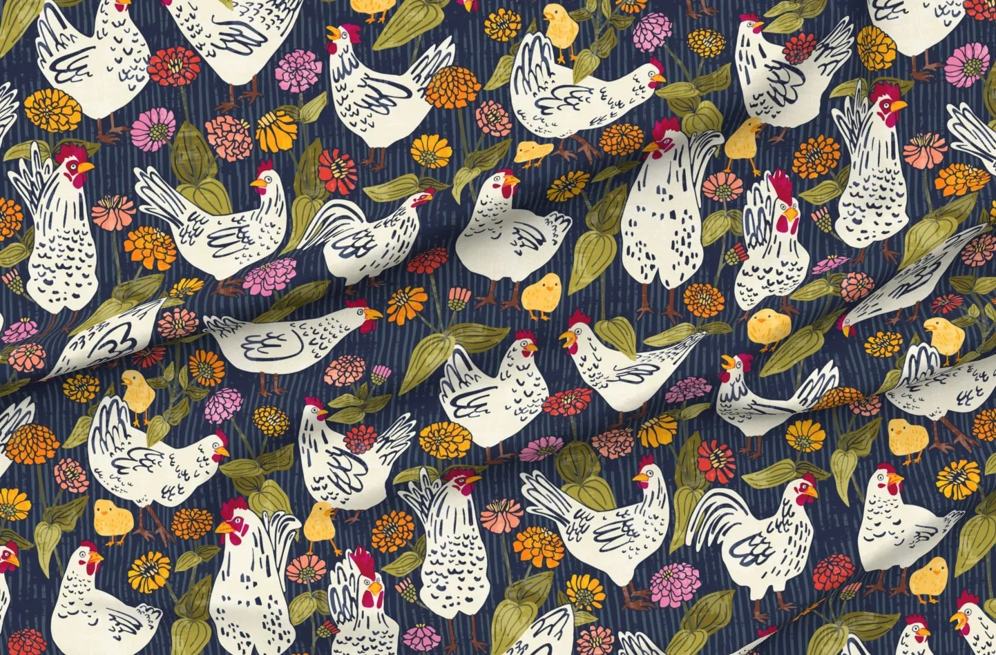 Sport Pique Chicken Coop Wallpaper - Dark Blue product