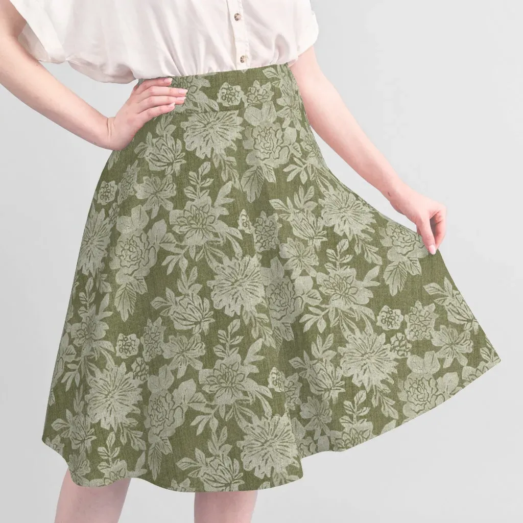 Sport Pique English Garden Upholstery Fabric - Olive Green alternate view