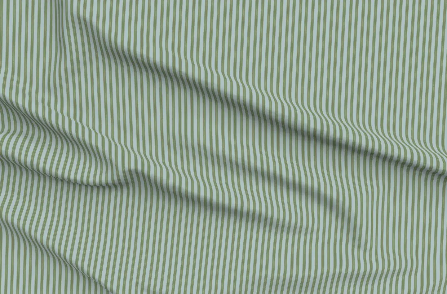 Sport Pique Stripe Printed Fabric - Light Blue, Green product