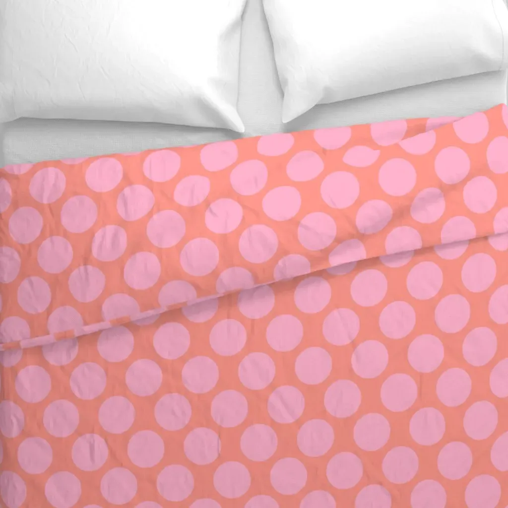 Spring Dotsy Polka Dots Duvet Cover - Pink alternate view