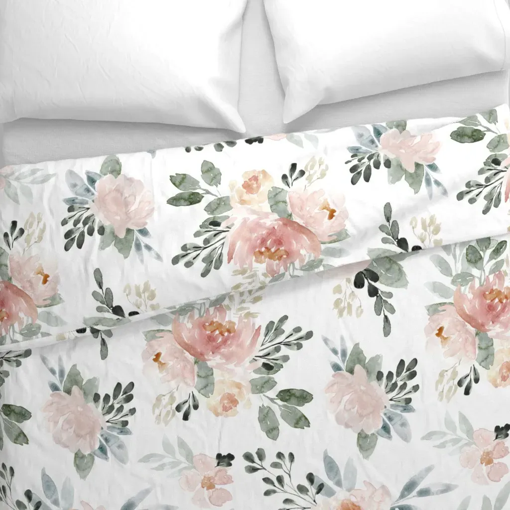 Spring Dream Extra Large Duvet Cover - Blush Pink alternate view