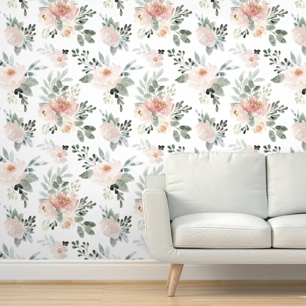Spring Dream Extra Large Peel and Stick Wallpaper - White product