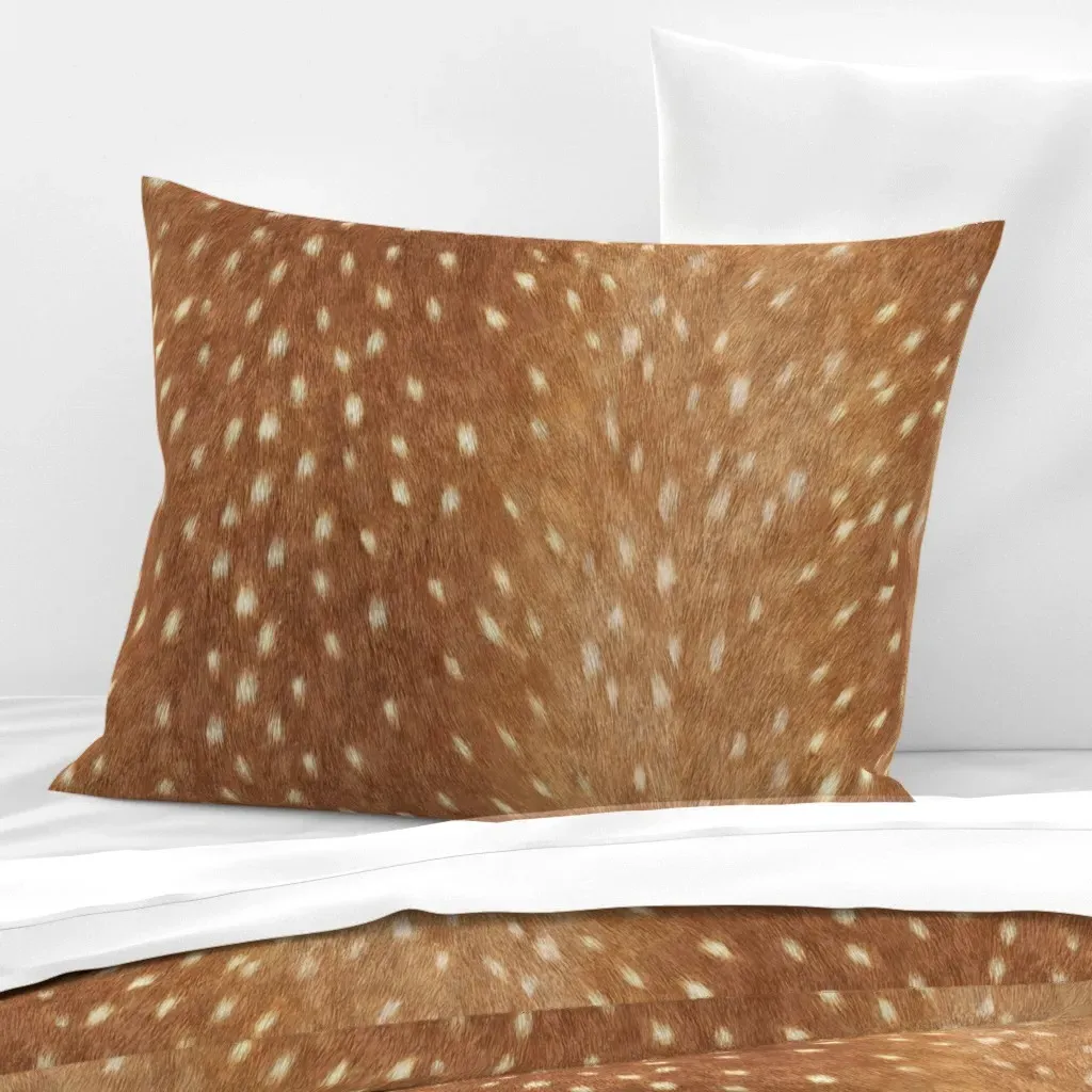 Spring Fawn Standard Knife Edge Cushion Cover - Brown, Cotton Sateen product