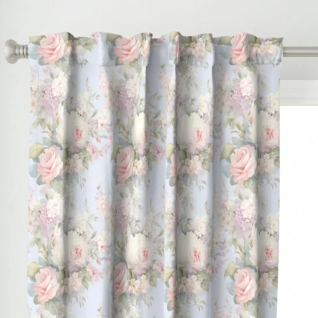 Spring Fling Floral Curtain Panel - Pink alternate view