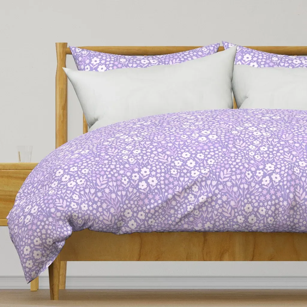 Spring Floral Ditsy Duvet Cover - White product