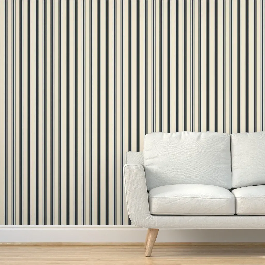 Spring Garden Regency Heritage Stripe Peel and Stick Wallpaper - Beige product