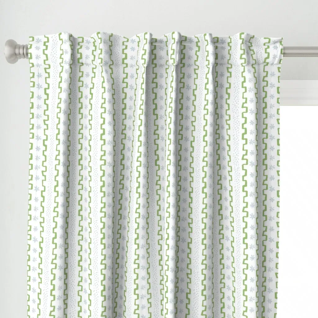 Spring Green Soft Curtain Panel - Sage Green alternate view
