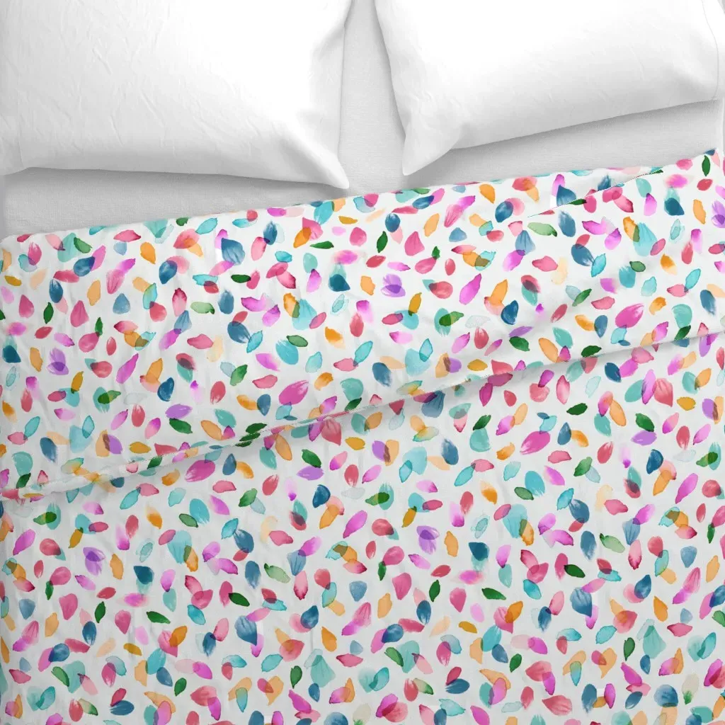 Spring Petals Floral Duvet Cover - Pink alternate view