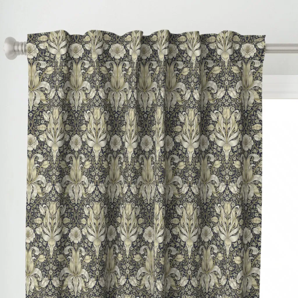 Spring Thicket In Regalia Curtain Panel - Cream alternate view