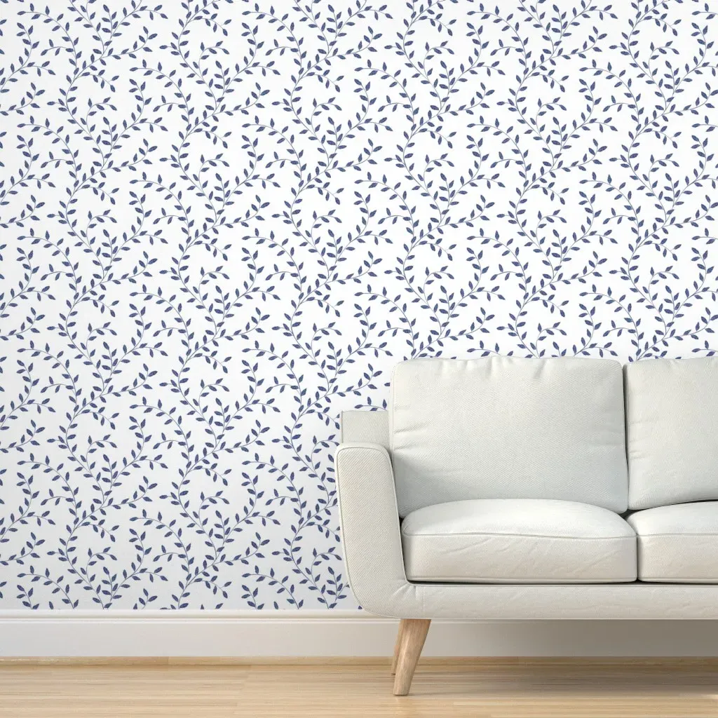 Spring Vine Peel and Stick Wallpaper - Navy product