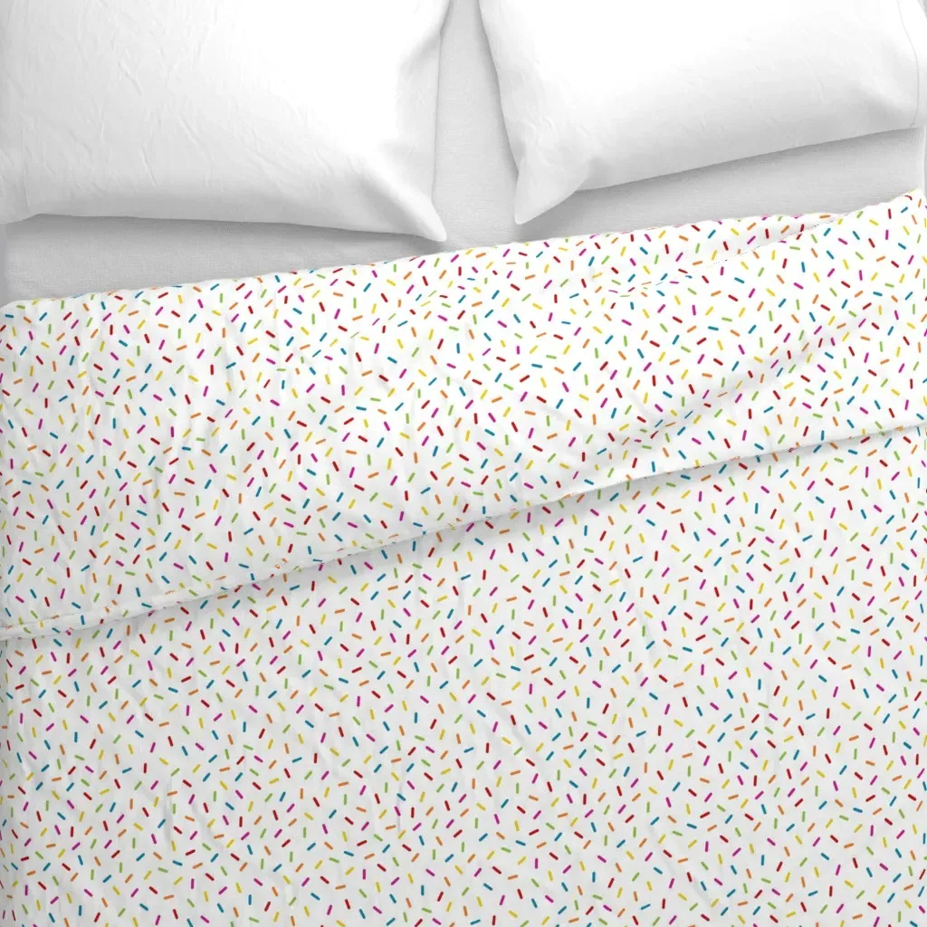Sprinkles Vanilla Duvet Cover - White alternate view