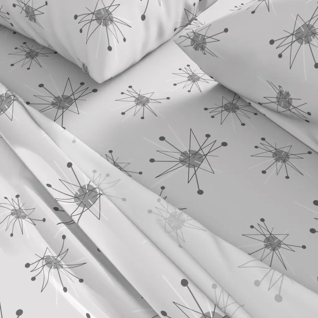 Sputnik King Size Sheet Set - Gray alternate view