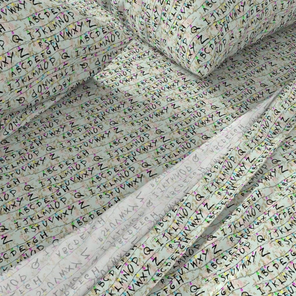 St Lights Twin Sheet Set - Light Teal alternate view
