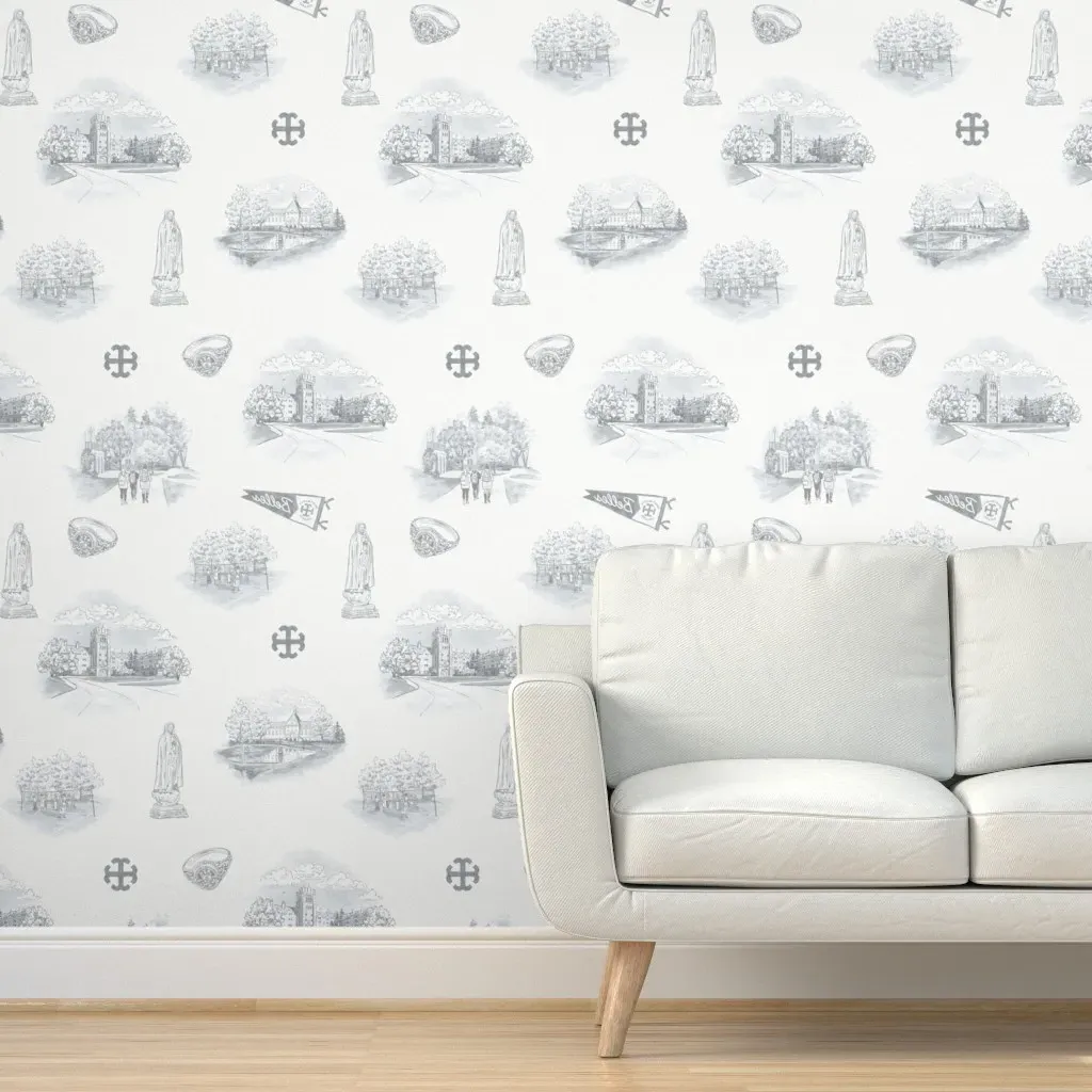 St Marys College Peel and Stick Wallpaper - Gray product