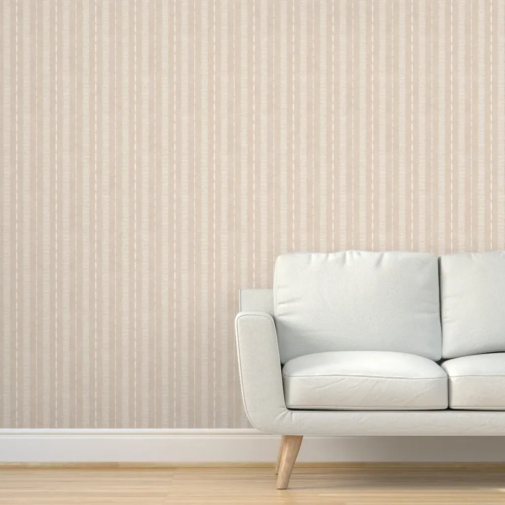Stacked Stripes Peel and Stick Wallpaper - Sand Beige product