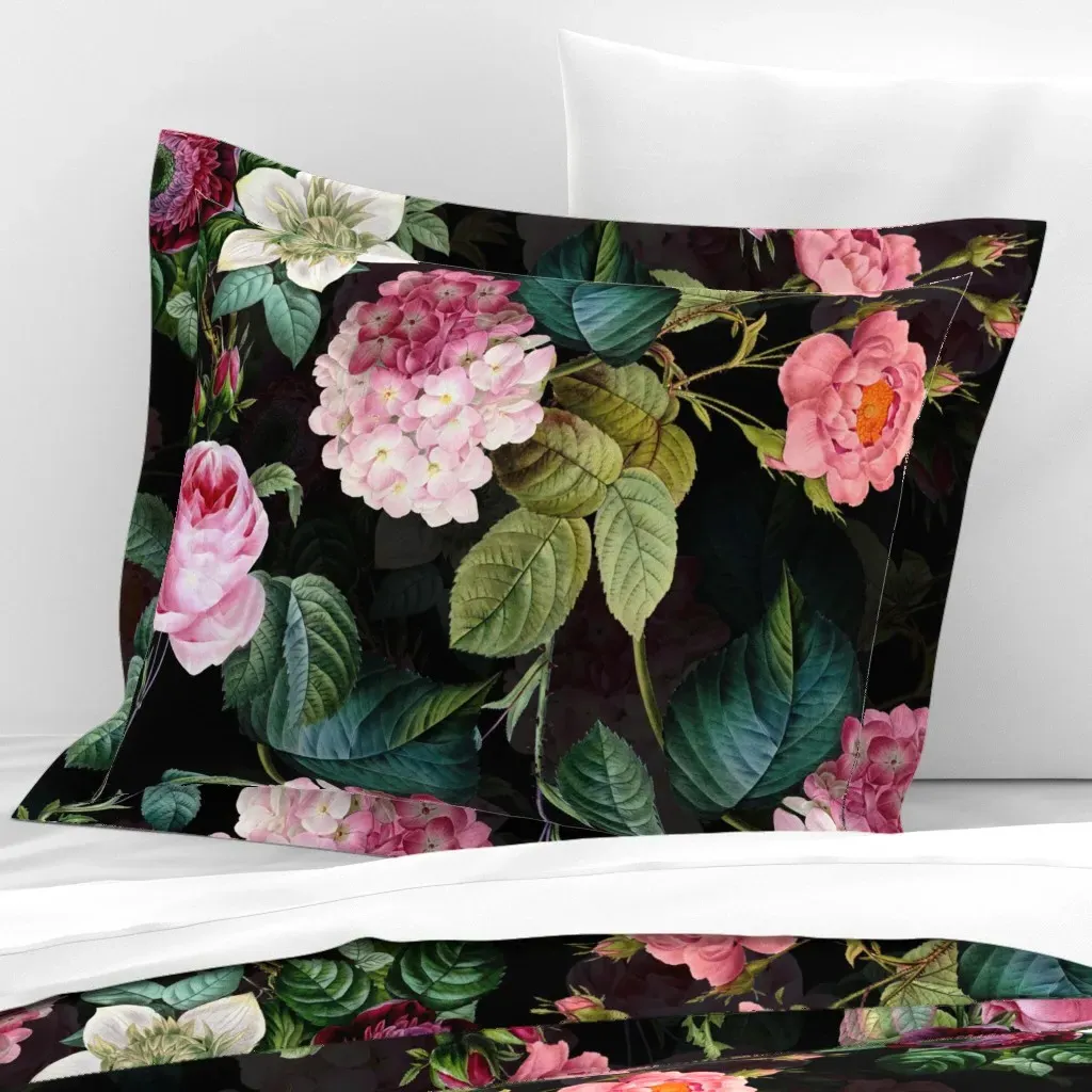 Standard Flanged Cushion Cover - Pink, Cotton Sateen product