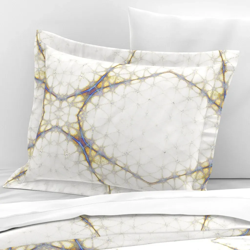 Standard Flanged Pillowcase - Off-White, Cotton Sateen product