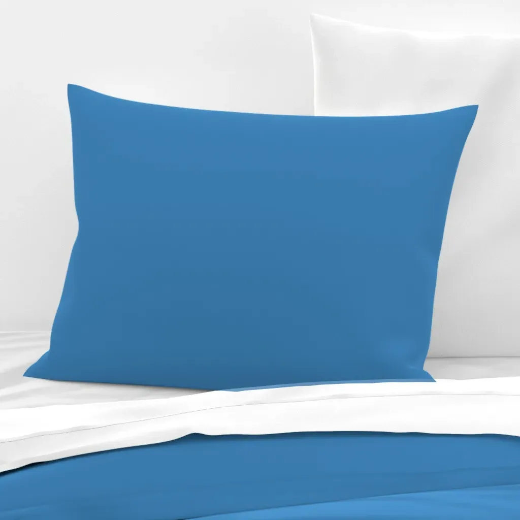 Standard Knife Edge Cushion Cover - Blue, Cotton Sateen product