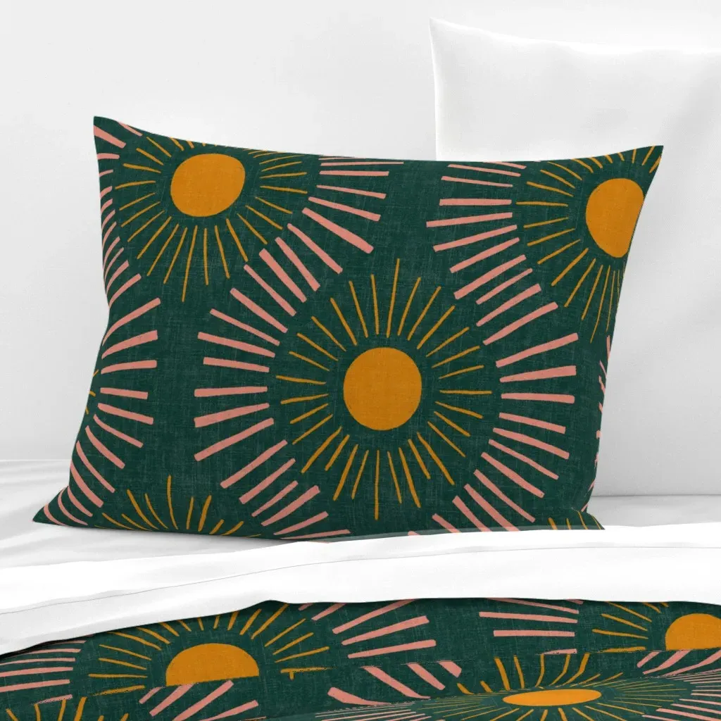 Standard Knife Edge Cushion Cover - Deep Green, Cotton Sateen product