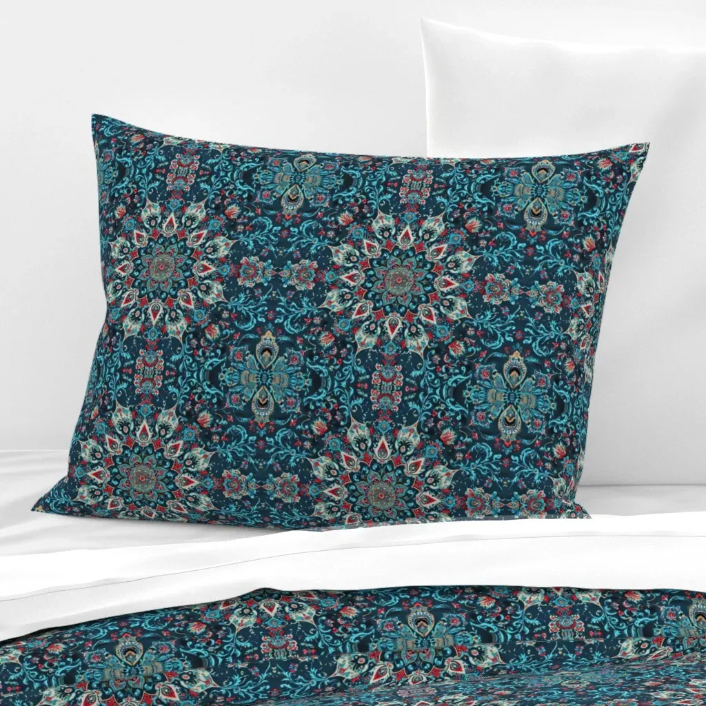 Standard Knife Edge Cushion Cover - Teal, Cotton Sateen product