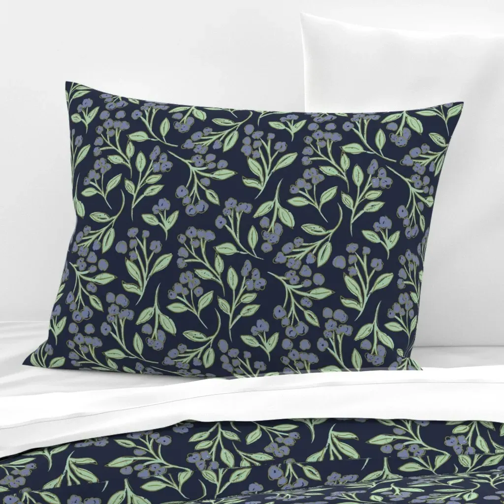 Standard Knife Edge Pillow Cover - Blue, Cotton Sateen product