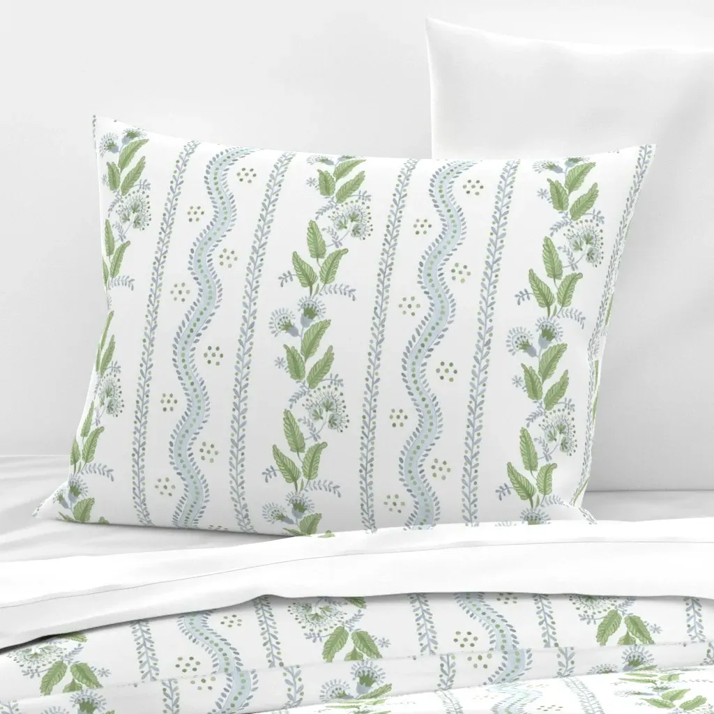 Standard Knife Edge Pillow Cover - Light Blue, Cotton Sateen product