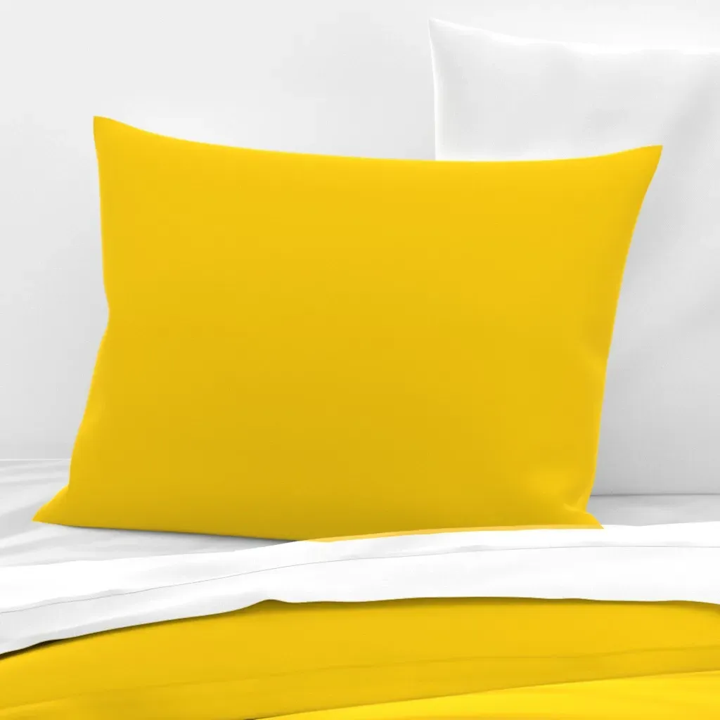 Standard Knife Edge Pillow Cover - Yellow, Cotton Sateen product