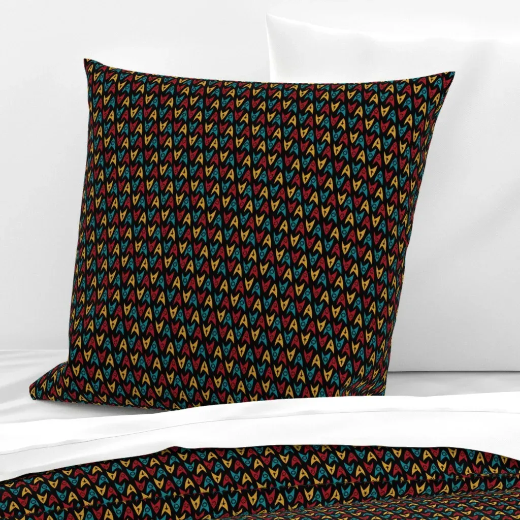Star Triangles Mini Euro Pillow Sham - Gold product