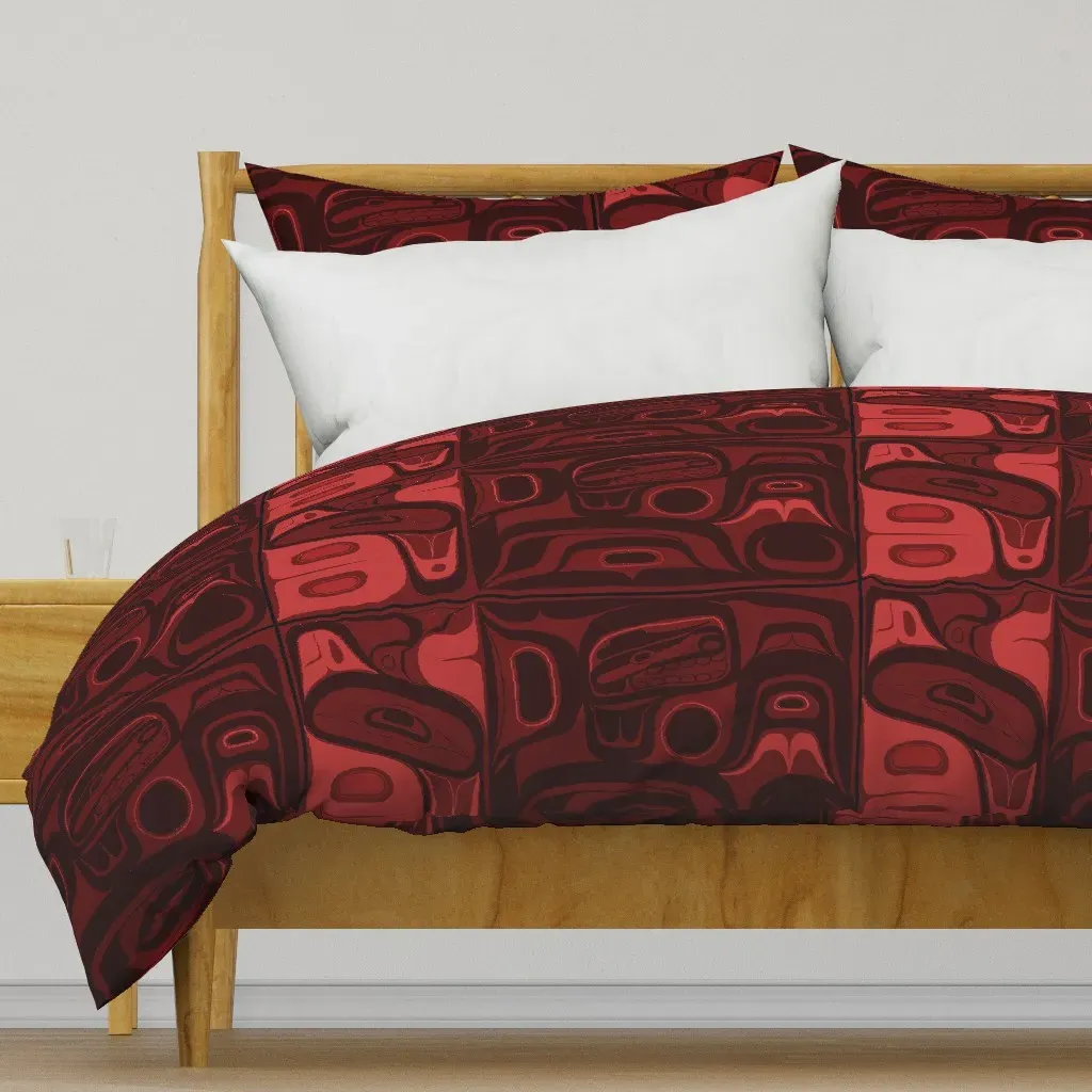 Starbard Formline Duvet Cover - Dark Red product