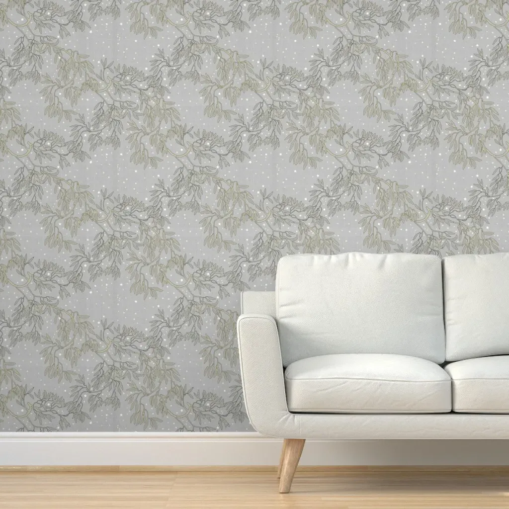 Starlight Dreams Peel and Stick Wallpaper - Silver product