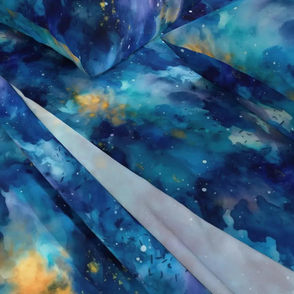 Starry Night 7 King Size Sheet Set - Blue alternate view