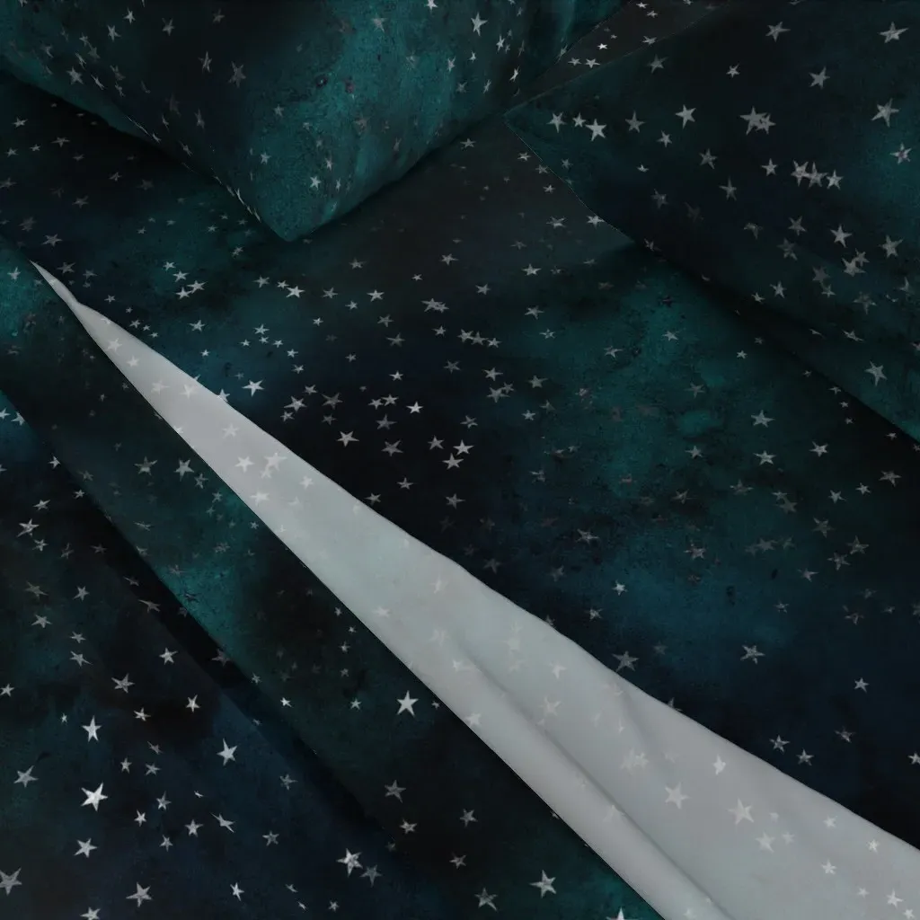 Starry Night Full Sheet Set - Teal alternate view