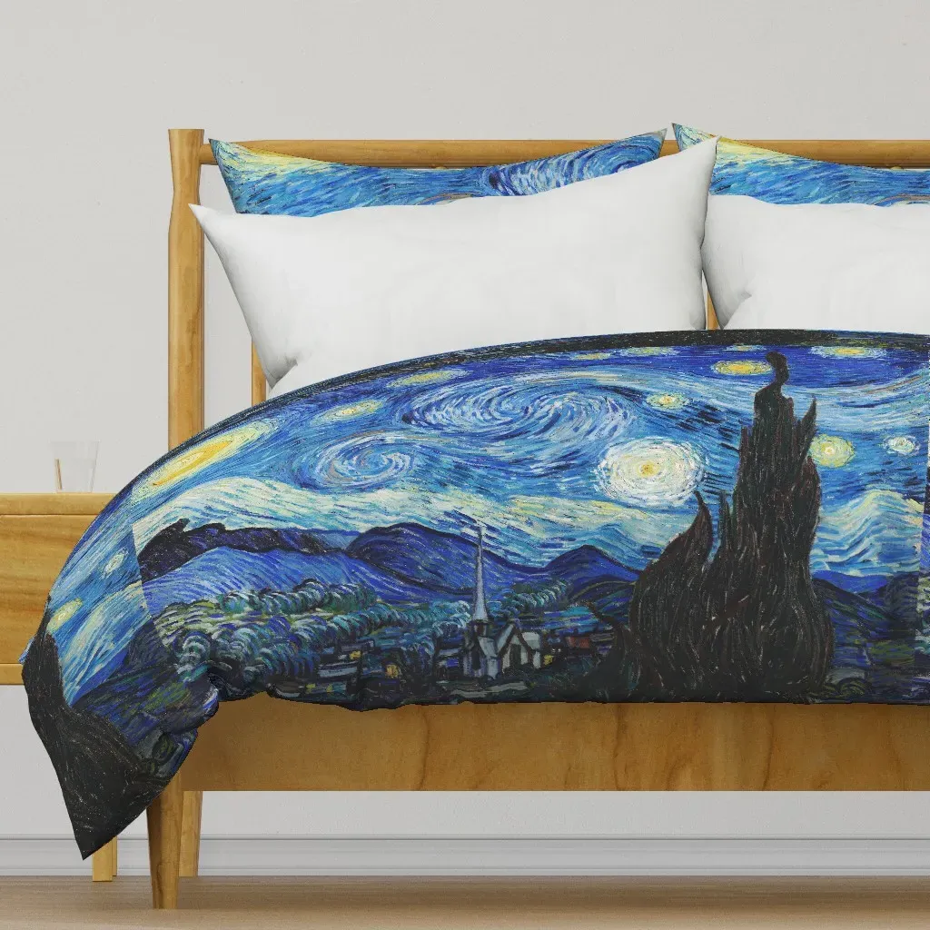 Starry Night Van Gogh Full Duvet Cover - Blue product