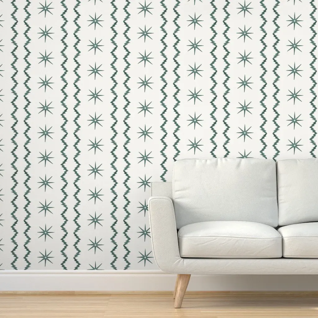 Stars And Stripes Peel and Stick Wallpaper - Teal product