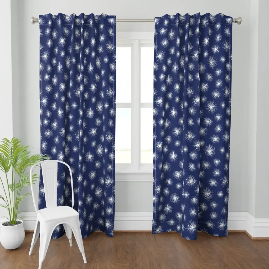 Stars Celestial Hand Curtain Panel - White product