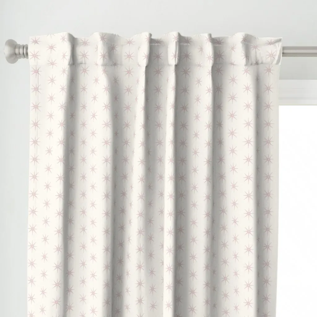 Stars Curtain Panel - Pink alternate view