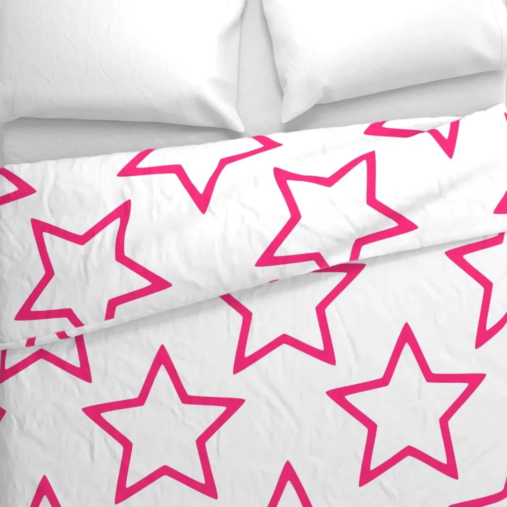 Stars Duvet Cover - Pink alternate view