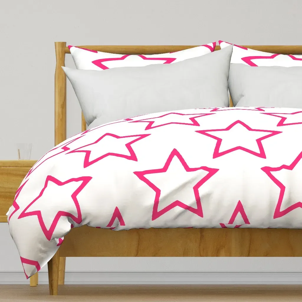 Stars Duvet Cover - Pink product