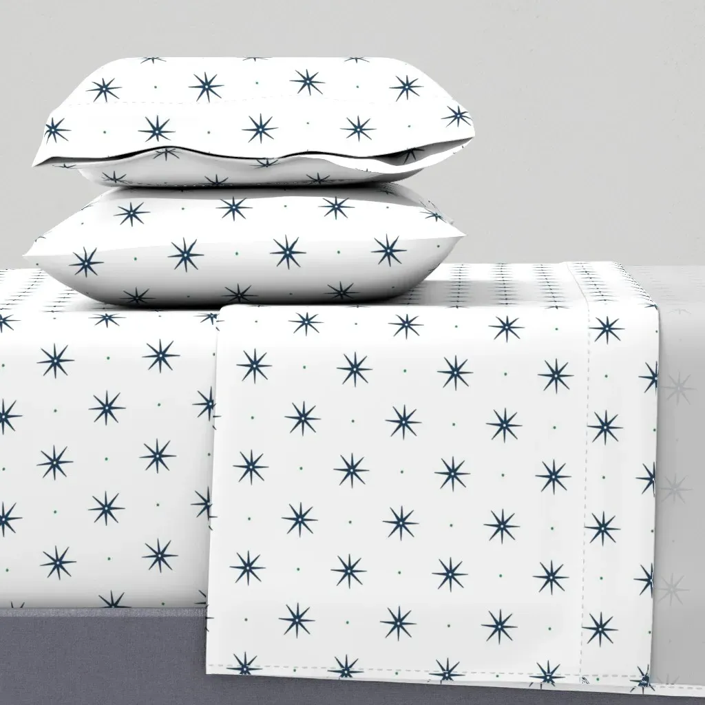 Stars Salty Dog Twin XL Sheet Set - Navy Blue product