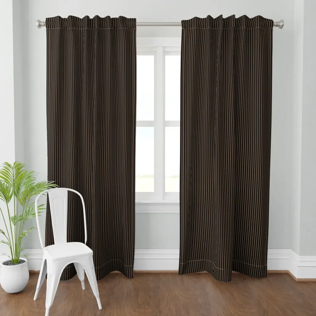 Steampunk Curtain Panel - Brown product