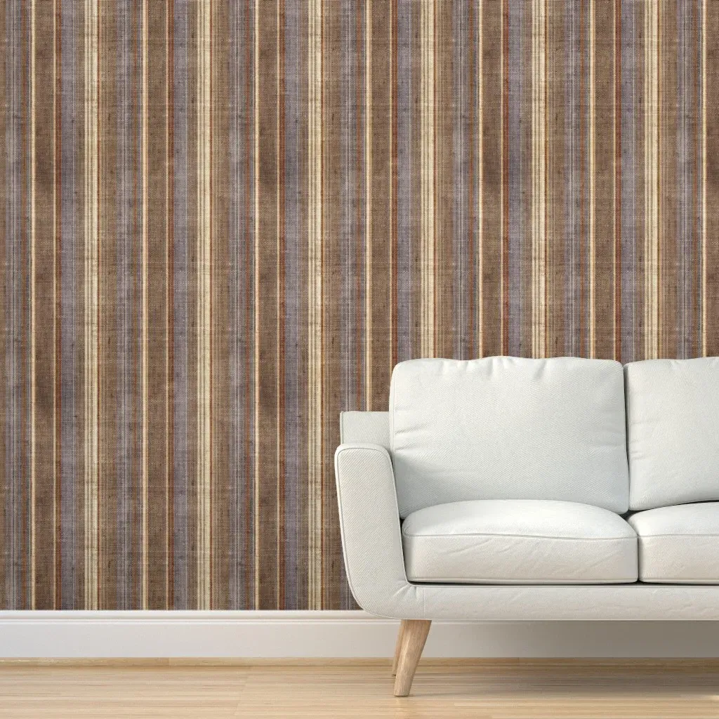 Steel Dawn Serape Rotated Peel and Stick Wallpaper - Gray-Brown product