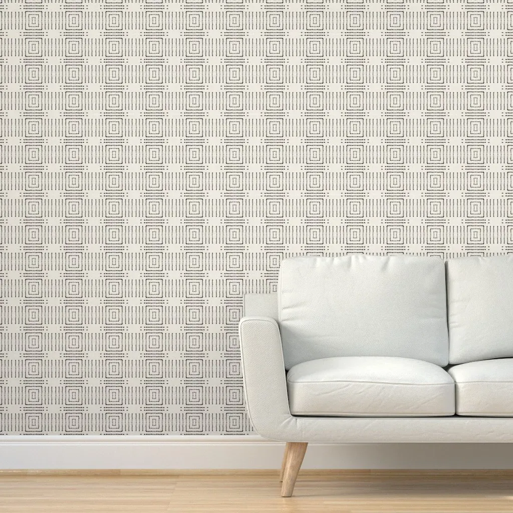 Stella Dotted Square Peel and Stick Wallpaper - Black product