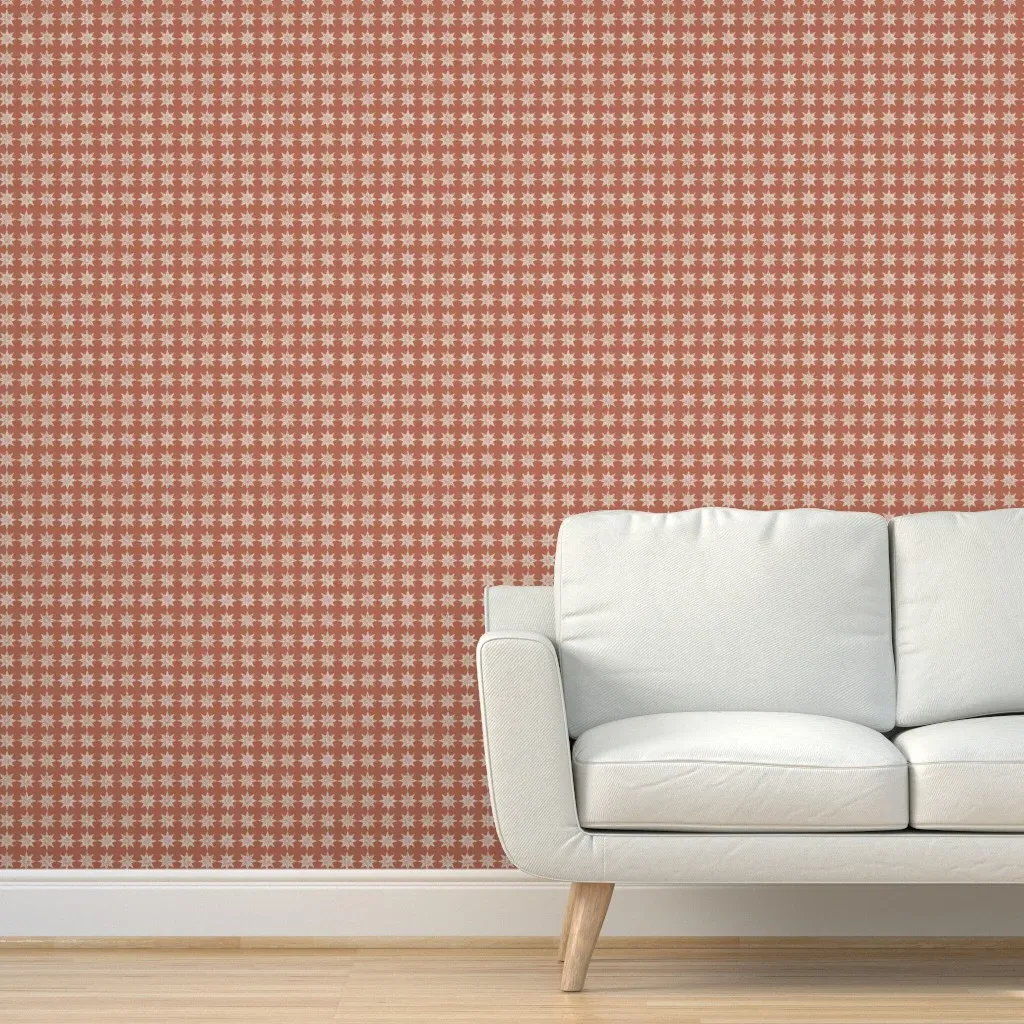 Stella Rust Peel and Stick Wallpaper - Terracotta product