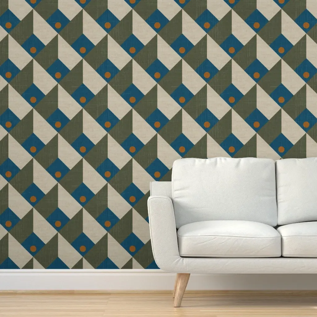 Stella West Coop Peel and Stick Wallpaper - Teal product