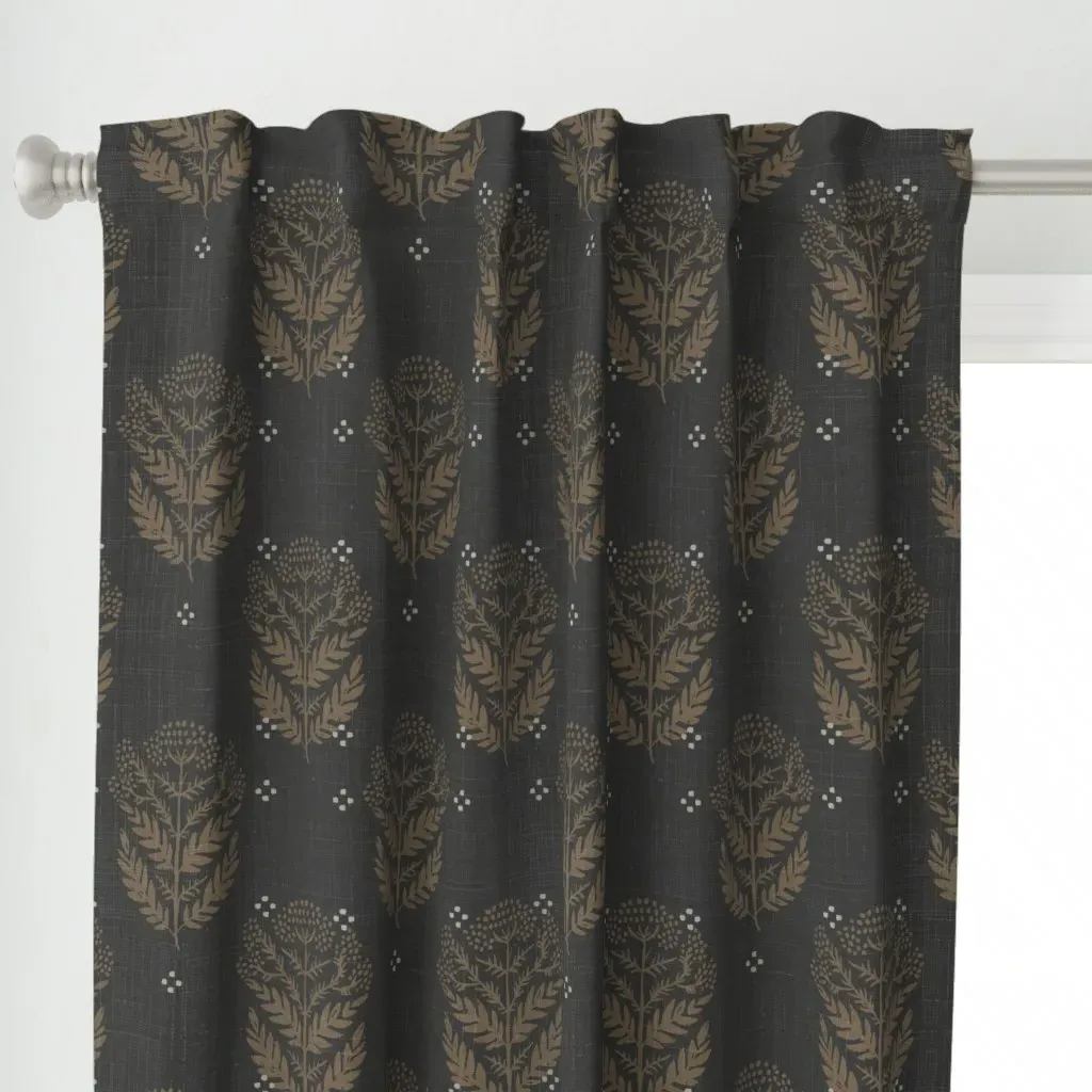 Stella West Eureka Curtain Panel - Brown alternate view