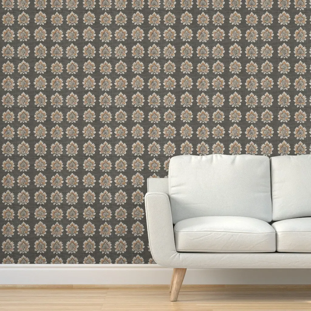 Stella West Folkie Peel and Stick Wallpaper - Dark Gray product