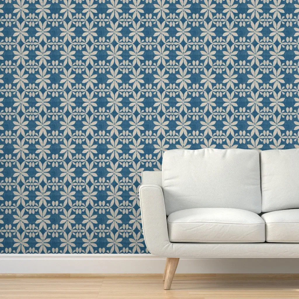 Stella West Star Sky Peel and Stick Wallpaper - Indigo Blue product