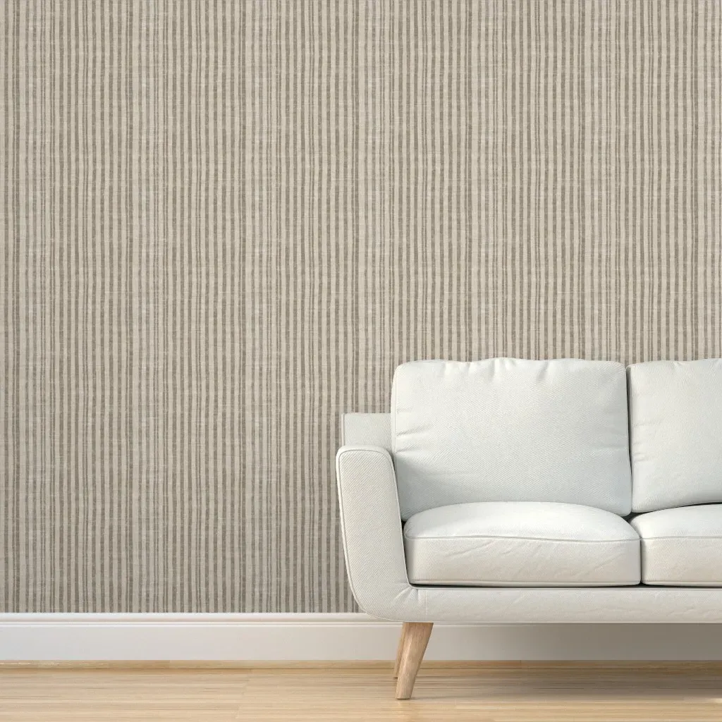 Stella West Tauper Stripe Peel and Stick Wallpaper - Beige product