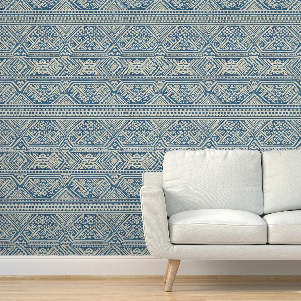 Stella West Zion Peel and Stick Wallpaper - Indigo product