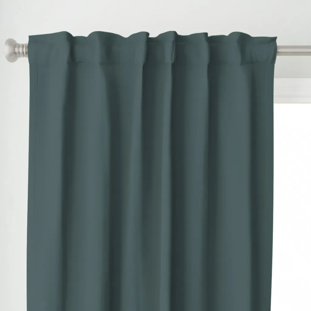 Still Water Curtain Panel - Teal alternate view